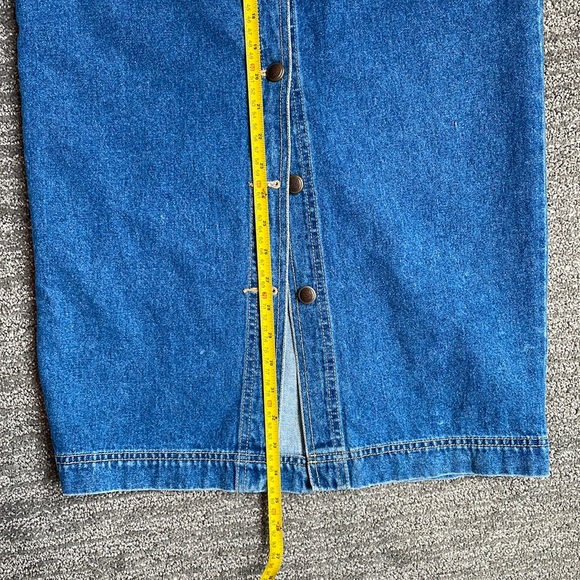 Vintage Button Denim Maxi Skirt - Picture 8 of 8